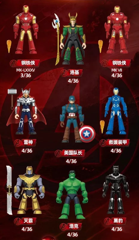 『マーベル』006_Blokees Figures -  インフィニティ・サーガ 第1弾【BOX】